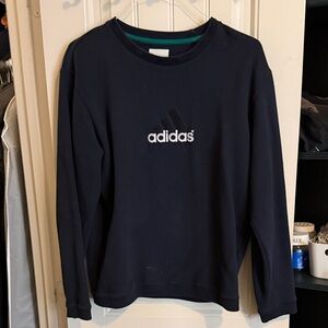 Adidas Dark Blue Crewneck Sweatshirt